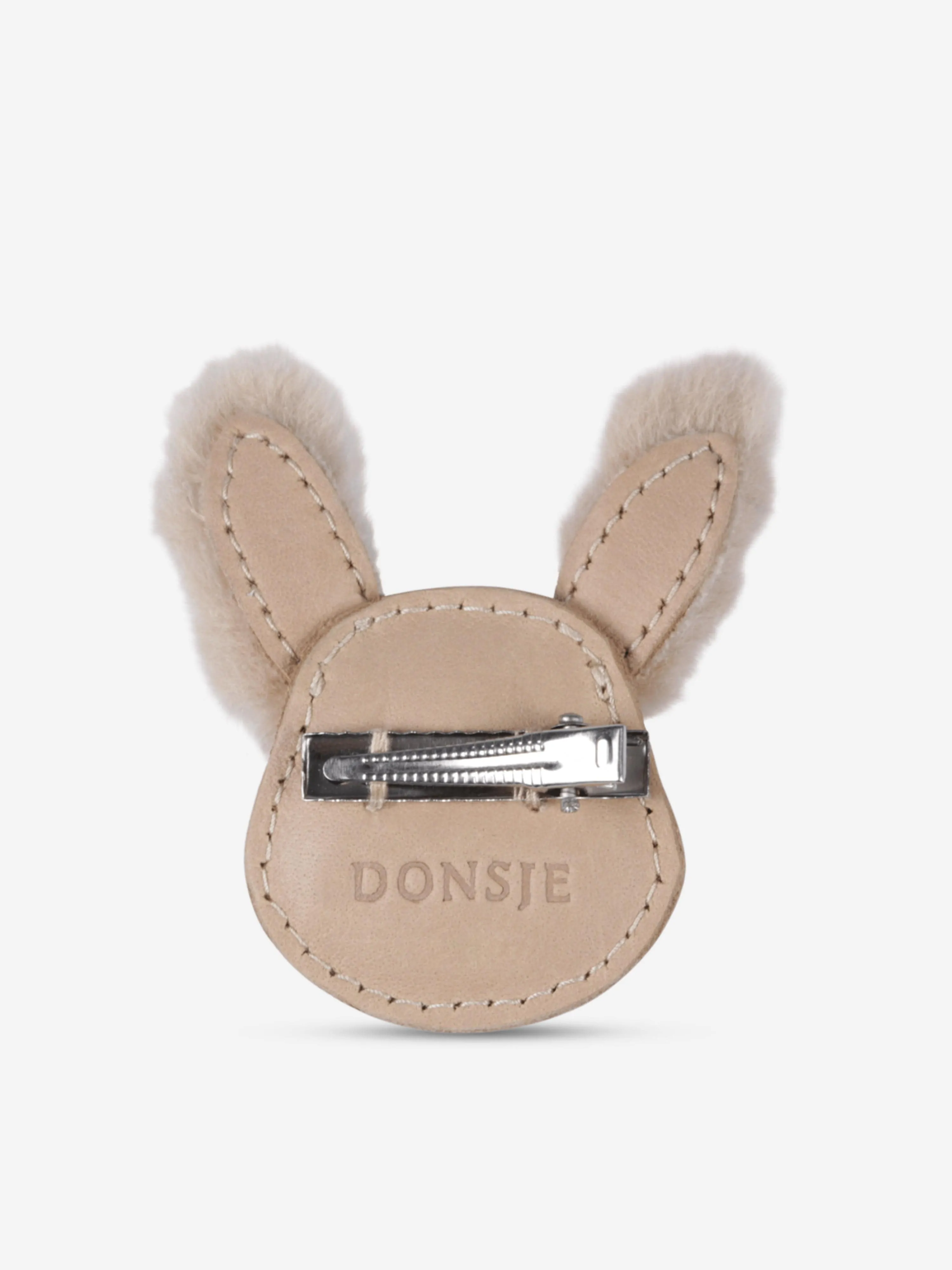 Donsje Girls Josy Exclusive Fluffy Bunny Hairclip in Beige