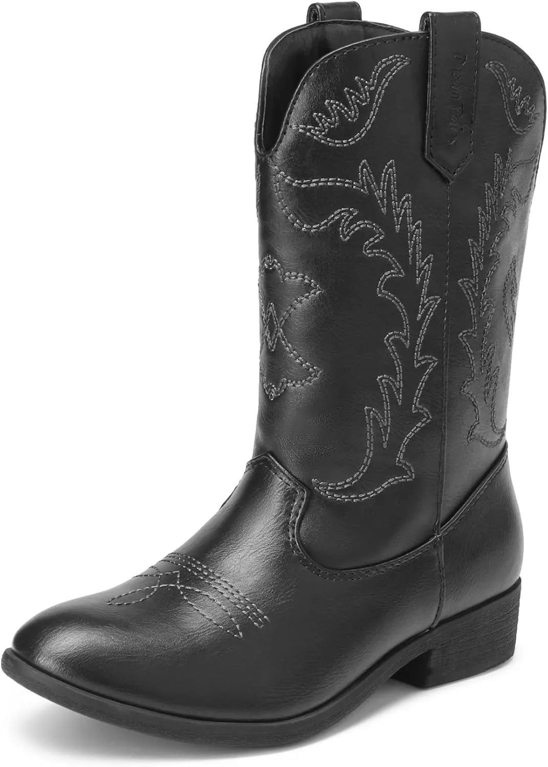 DREAM PAIRS Cowgirl Cowboy Western Boots Girls Mid Calf Riding Shoes Little Kid/Big Kid