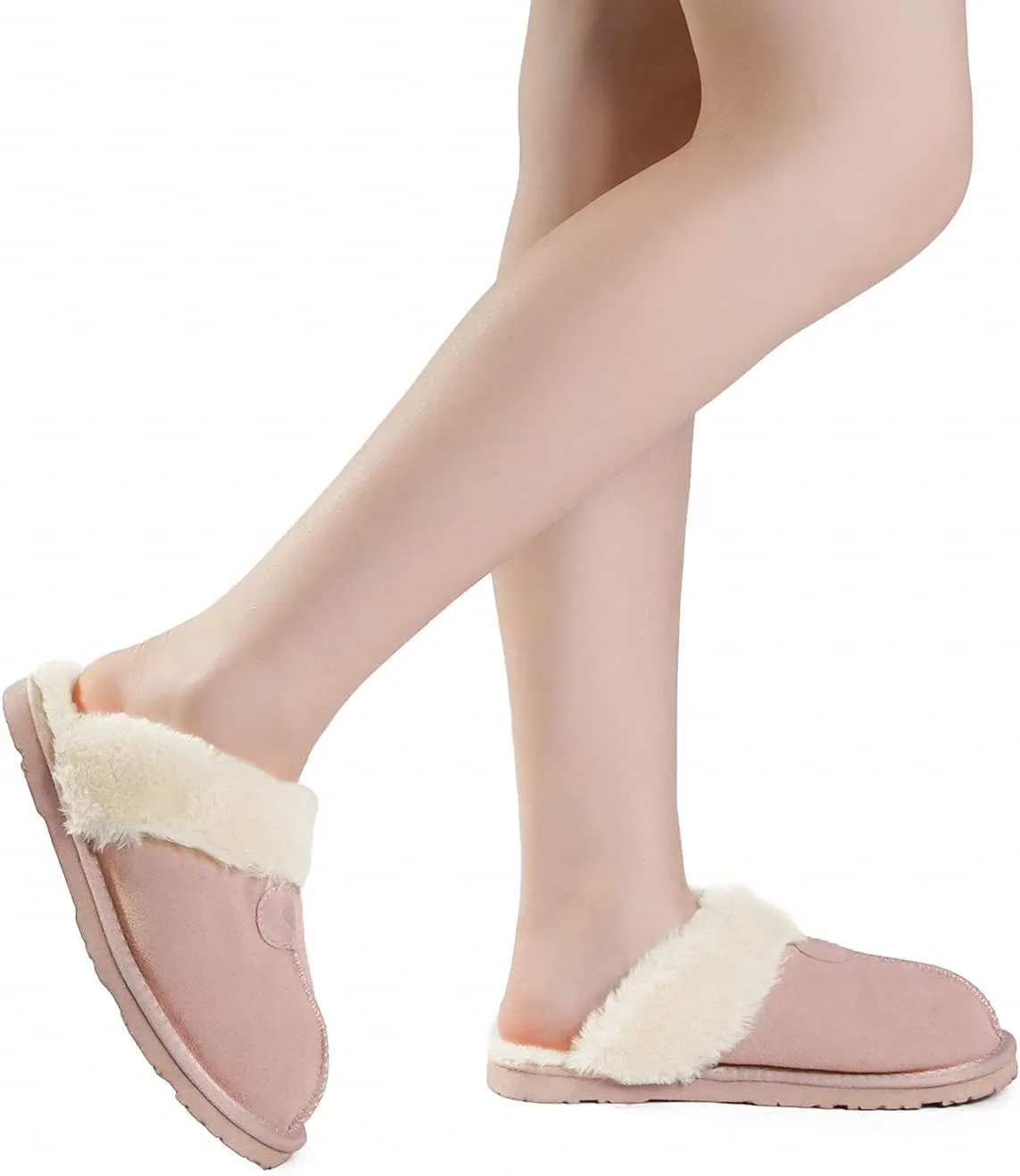 DREAM PAIRS Women's House Slippers Indoor Fuzzy Fluffy Furry Cozy Home Bedroom Comfy Winter Cute Warm Outdoor Shoes FuzzyEasy