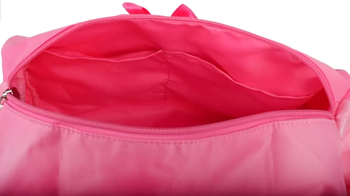 Dressy Daisy Girls' Sequined Ballerina Pattern Waterproof Ballet Dance Bag Hand Bag Shoulder Bag Duffle Bag Pink