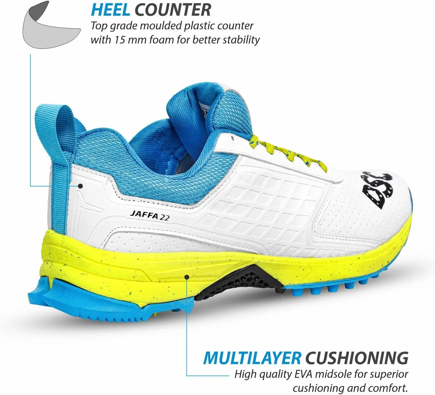 DSC Men's Jaffa 22 Cricket ShoesCricket Shoes, Spikes