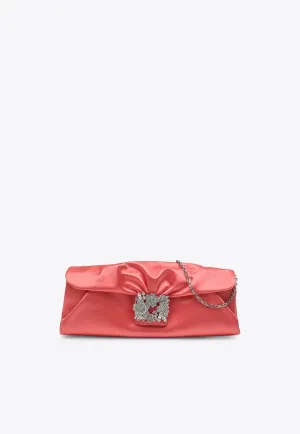 Efflorescence Satin Clutch