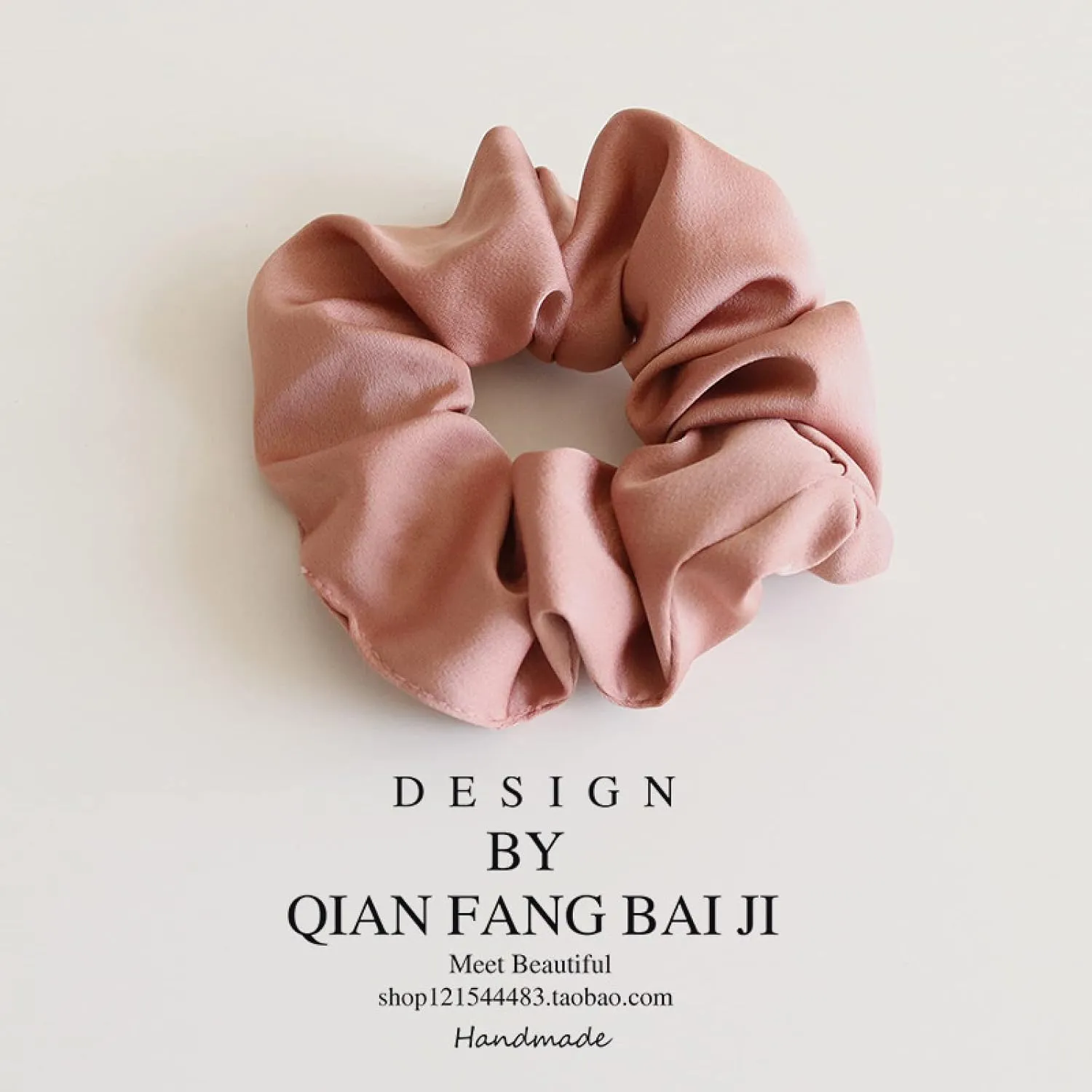 Elastic Hair Bands Pure Color Satin Fabric Large Intestine Hair Ring Hair Rope Hair Accessories Rubber Band Women, Combination B3Pcs