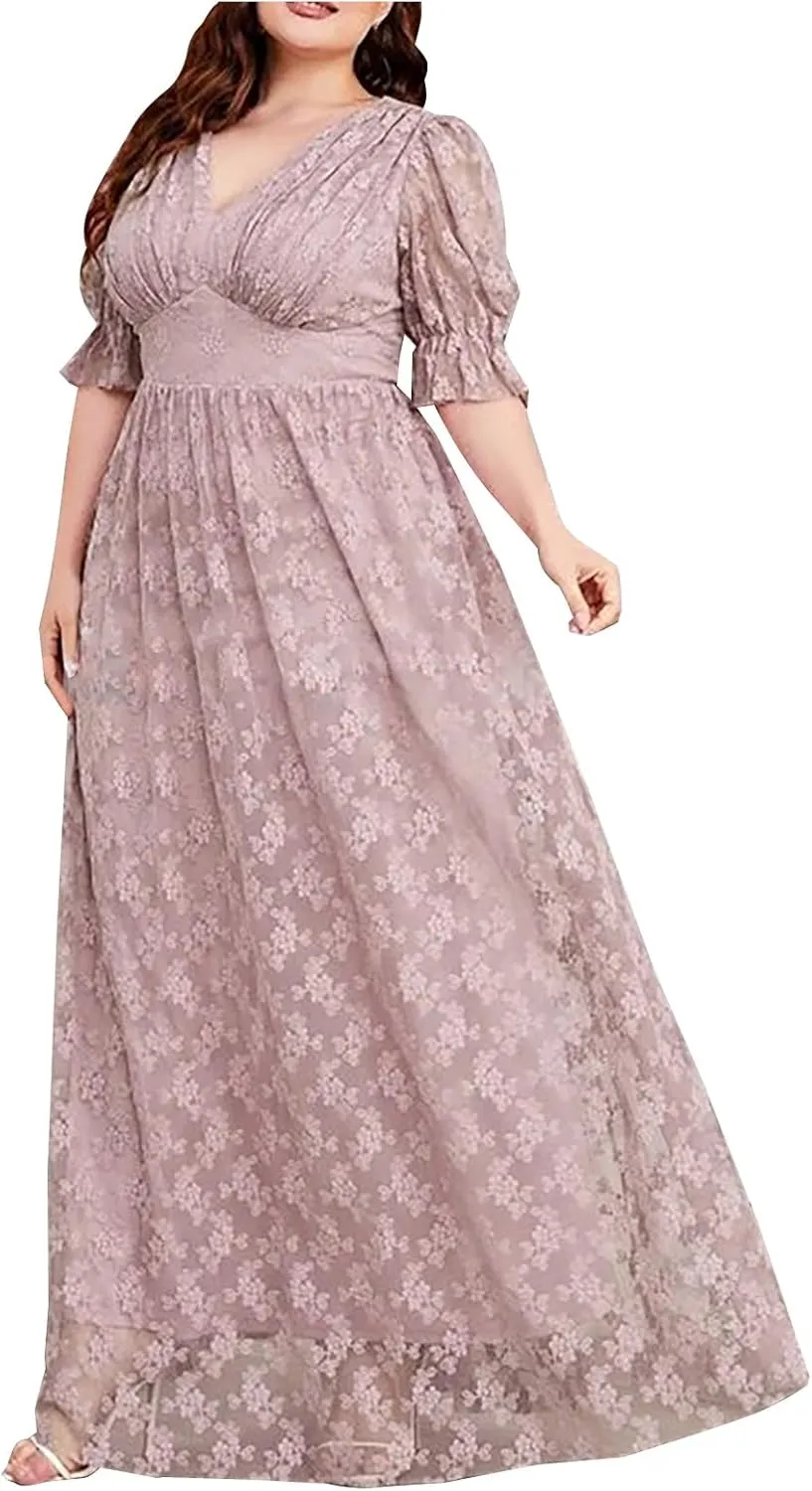 Elegant V Neck Dress for Women Fashionable Ruffle Sleeve Chiffon Midi Skirt Front Tie Wrap Comfy Dresses Prom Gowns