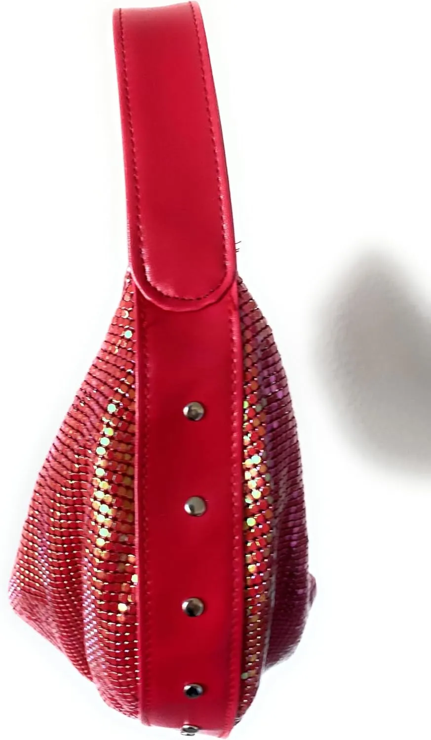 Elegant Vintage Hand Carry Evening Clutch Purse Women's Metal Mesh Hobo Bag for Cocktail Parties, Weddings, Prom & Banquets