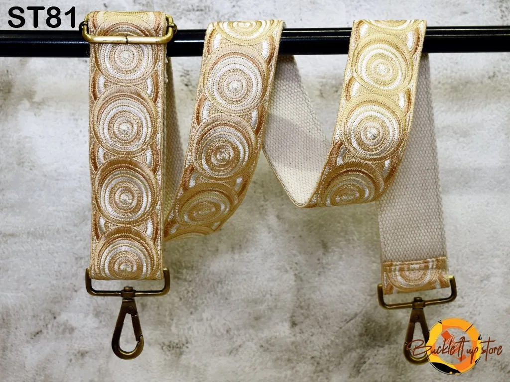 Embroidered Purse Strap Crossbody Strap for Purses Boho Bags Strap Embroidery Replacement Strap Boho Guitar Strap Handbag Strap gift for mom