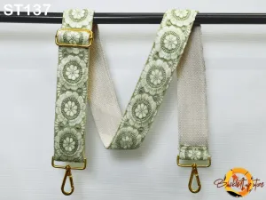Embroidered Sling Bag Strap Purse Strap Messenger Crossbody Strap for Purses Handbag Embroidery Replacement Strap Boho Guitar Strap Gift