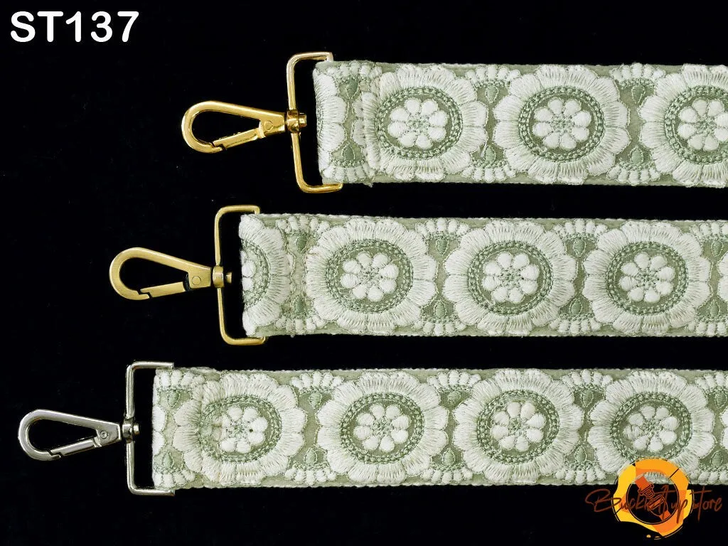 Embroidered Sling Bag Strap Purse Strap Messenger Crossbody Strap for Purses Handbag Embroidery Replacement Strap Boho Guitar Strap Gift