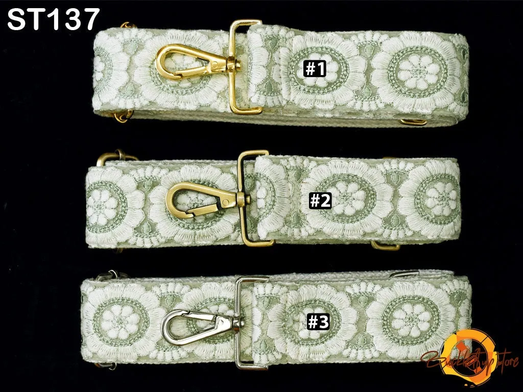 Embroidered Sling Bag Strap Purse Strap Messenger Crossbody Strap for Purses Handbag Embroidery Replacement Strap Boho Guitar Strap Gift