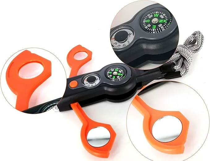 Emergency Whistle with Lanyard Safety Whistle Camping Hike Rescue Signal Survival Whistle
