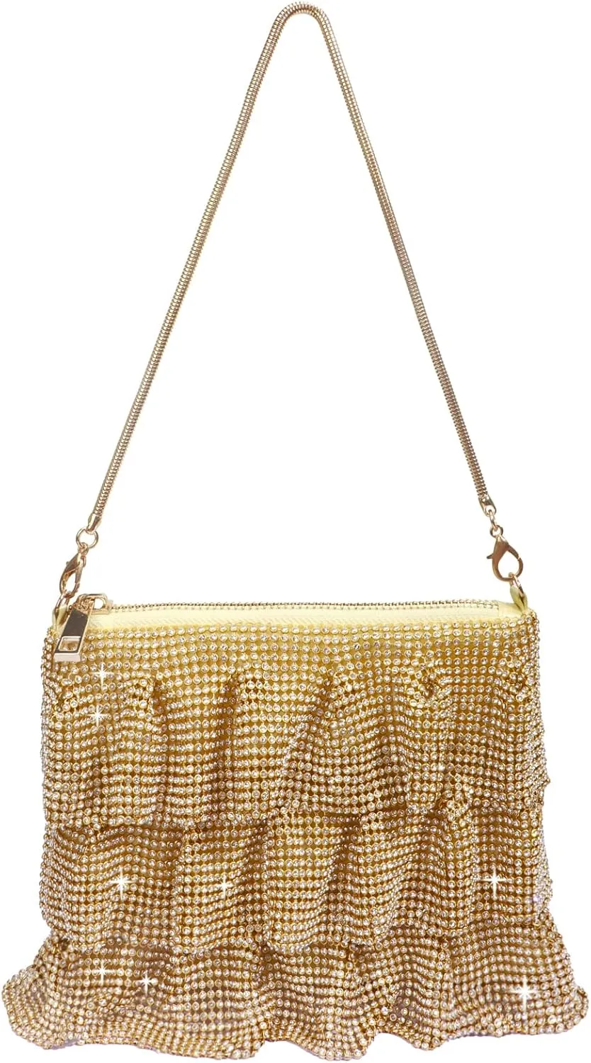 Evening Bag for Women Crossbody Handbag for Party - Rhinestone Sparkly Diamond Purse for Prom Wedding Clutch