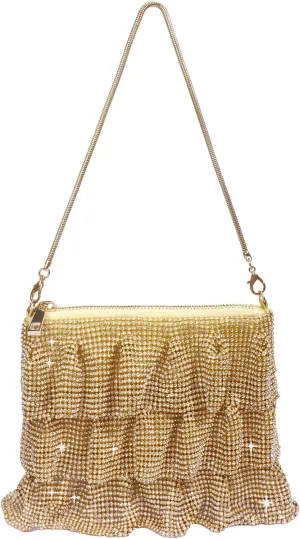 Evening Bag for Women Crossbody Handbag for Party - Rhinestone Sparkly Diamond Purse for Prom Wedding Clutch