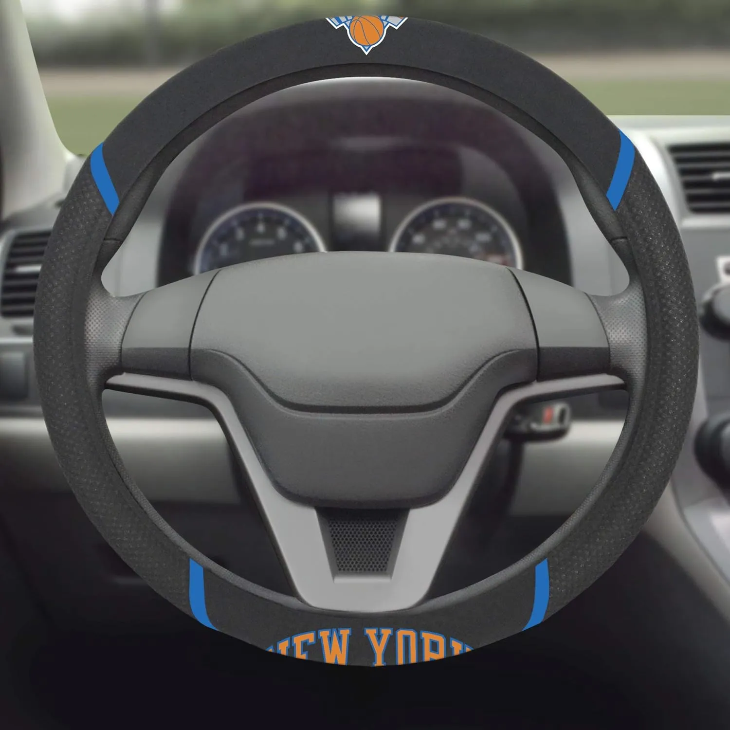 FANMATS NBA Unisex-Adult Embroidered Steering Wheel Cover