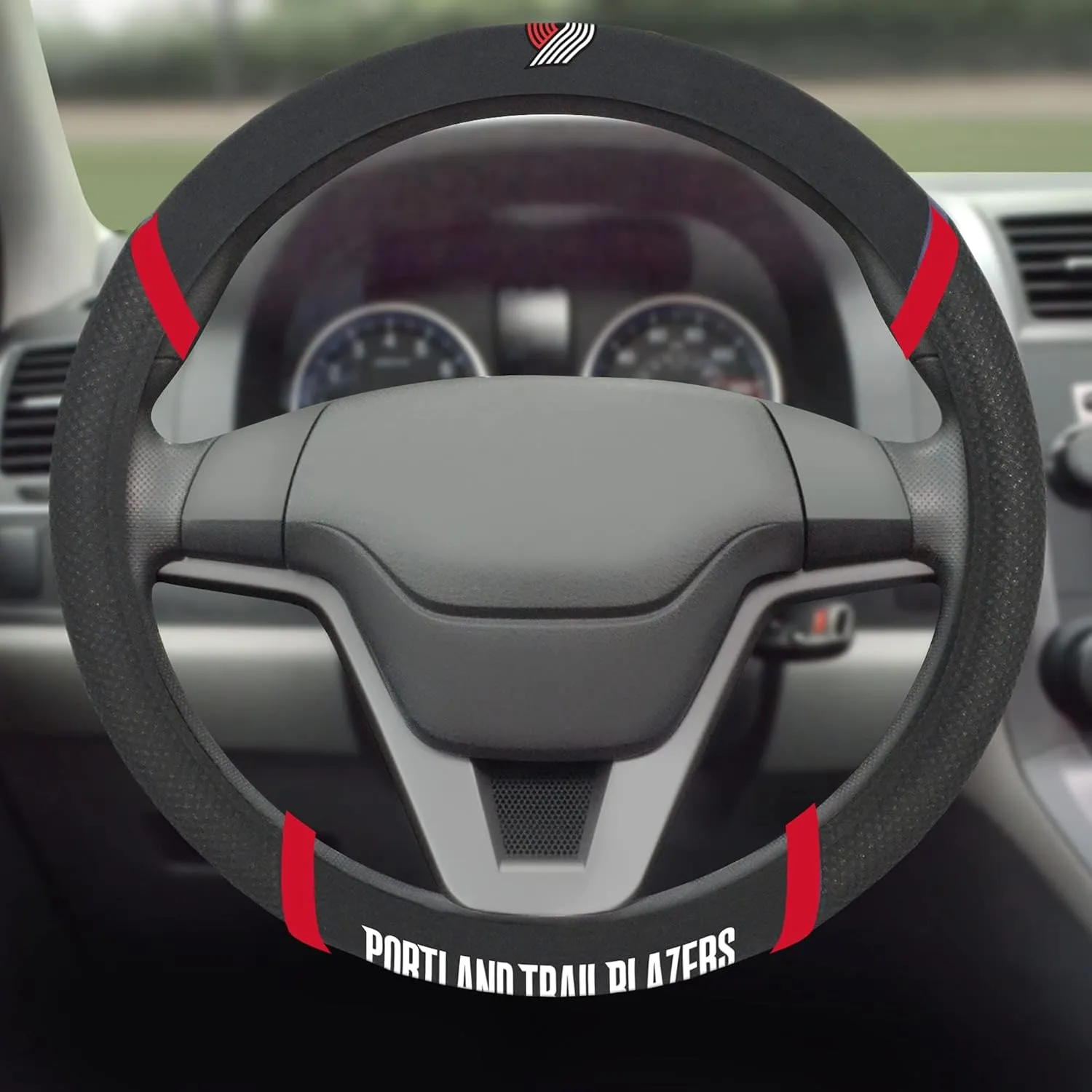 FANMATS NBA Unisex-Adult Embroidered Steering Wheel Cover