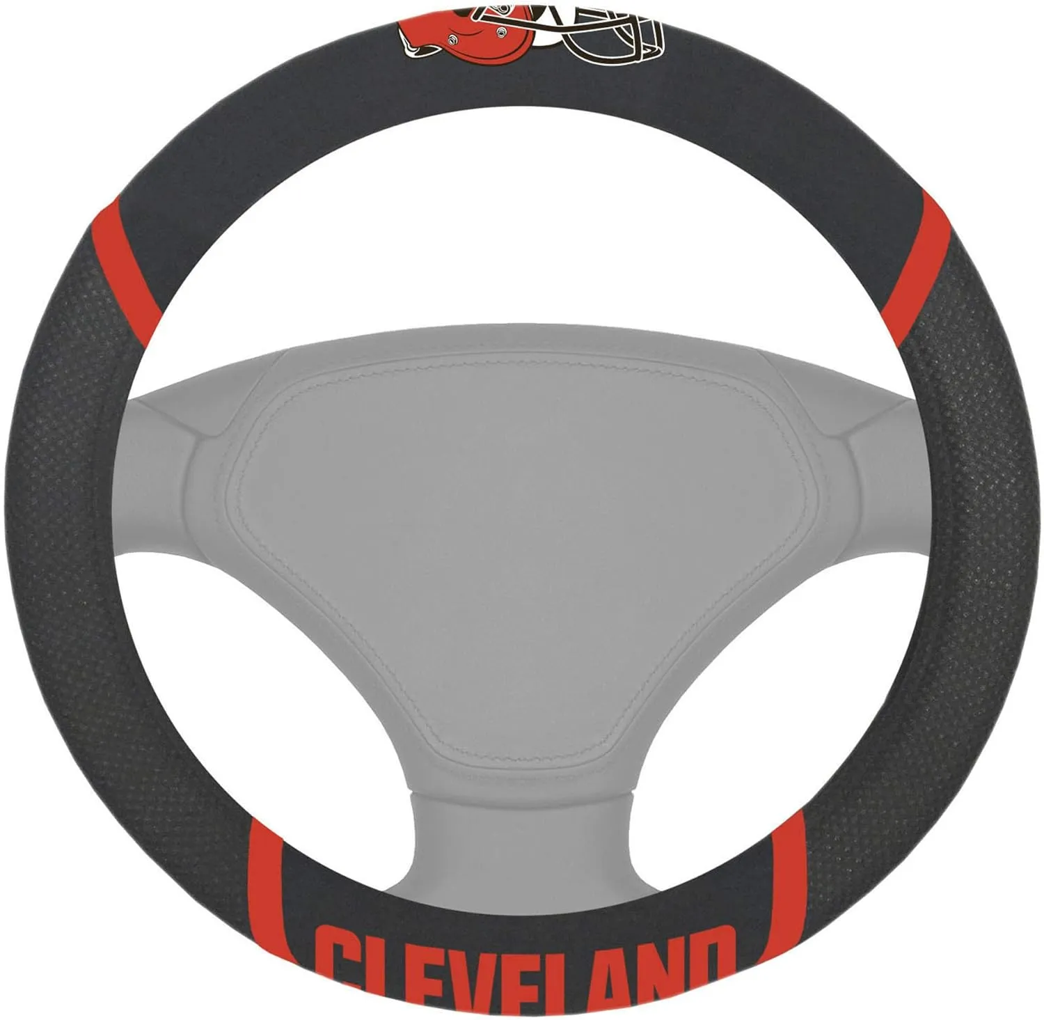 FANMATS NFL Unisex-Adult Embroidered Steering Wheel Cover