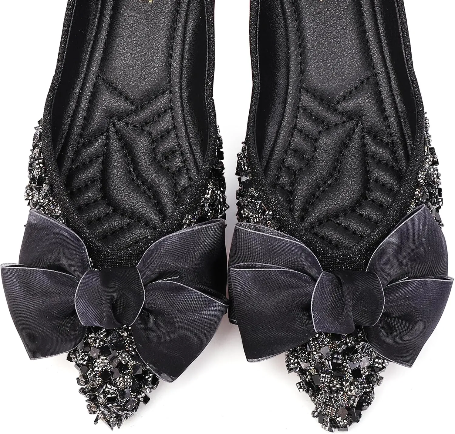 Flats Women Rhinestone Wedding Flats Comfort Pointed Toe Ballet Flats Dress Flats for Women