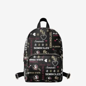 Florida State Seminoles Logo Love Mini Backpack