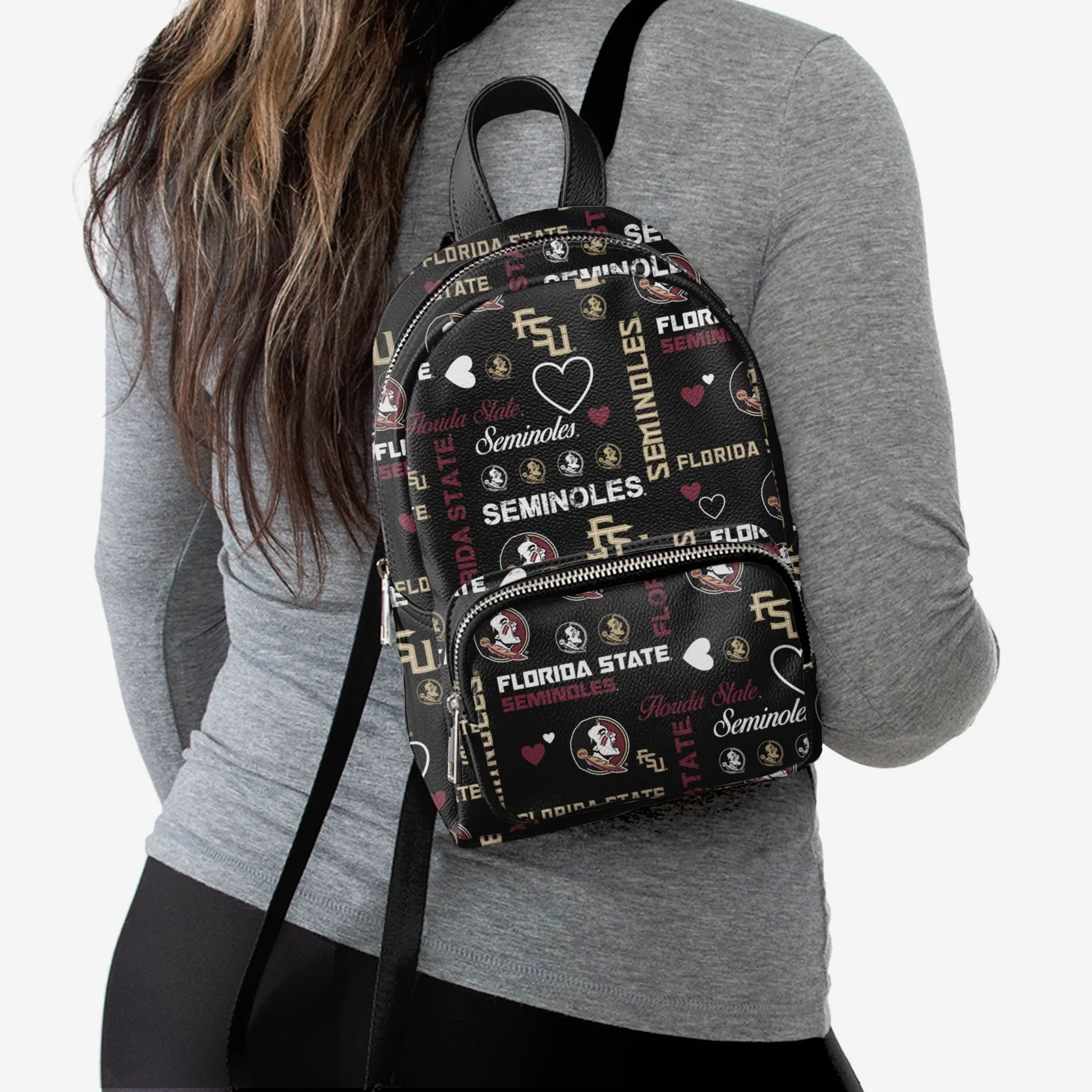 Florida State Seminoles Logo Love Mini Backpack