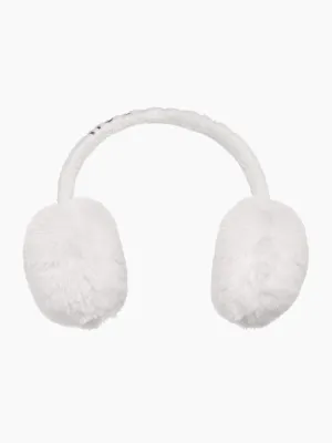 Fluffy Ear Warmers  - Cream