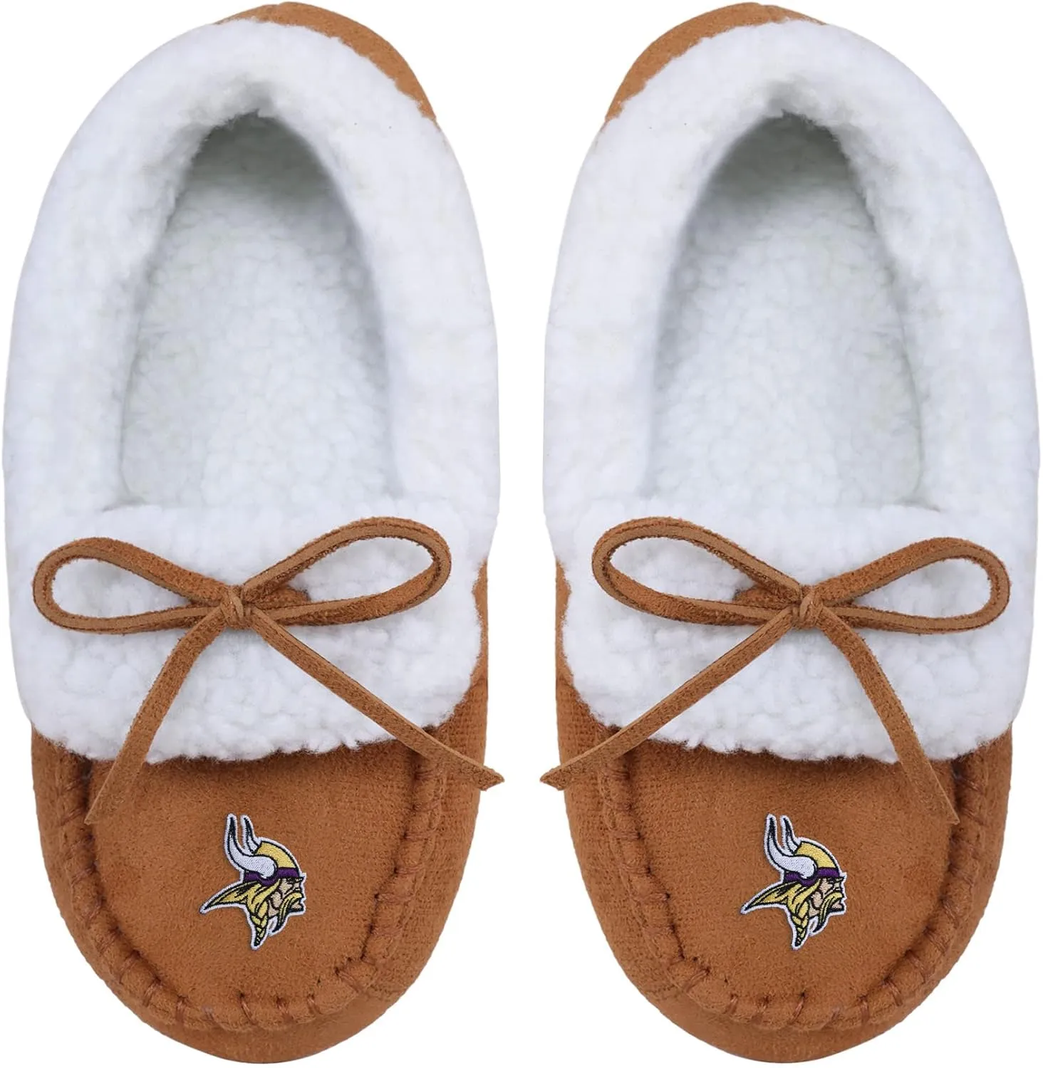 FOCO Boys NFL Team Logo Moccasin Slippers