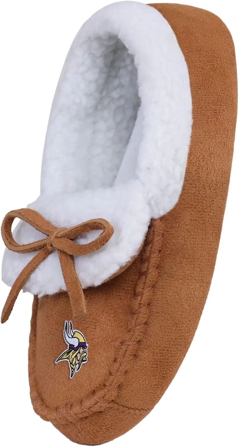 FOCO Boys NFL Team Logo Moccasin Slippers