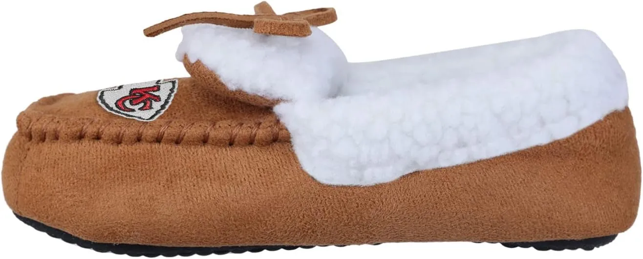 FOCO Boys NFL Team Logo Moccasin Slippers