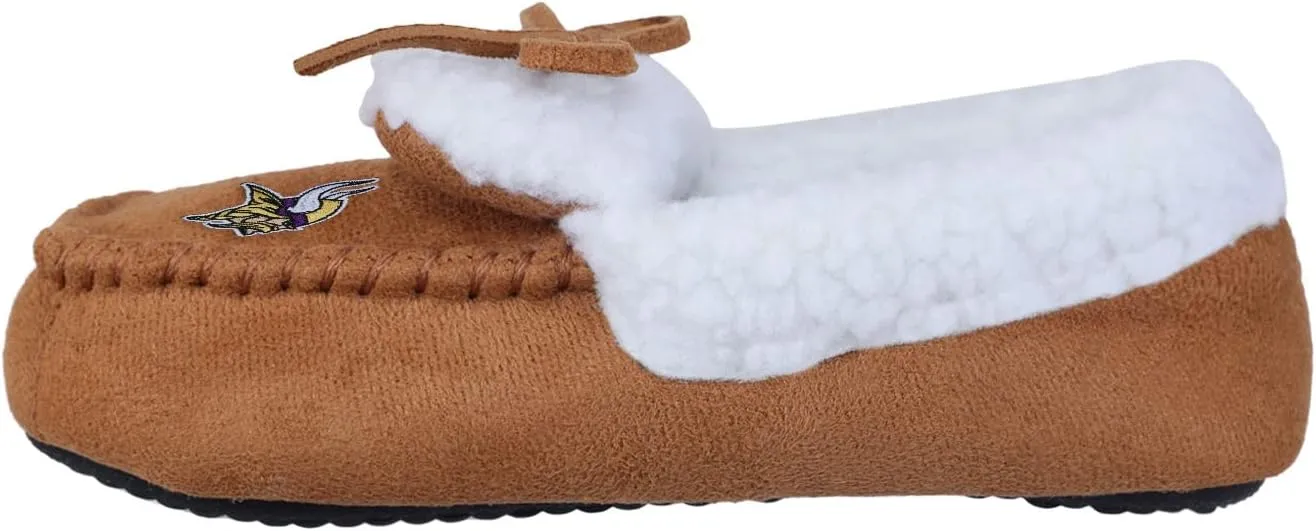 FOCO Boys NFL Team Logo Moccasin Slippers