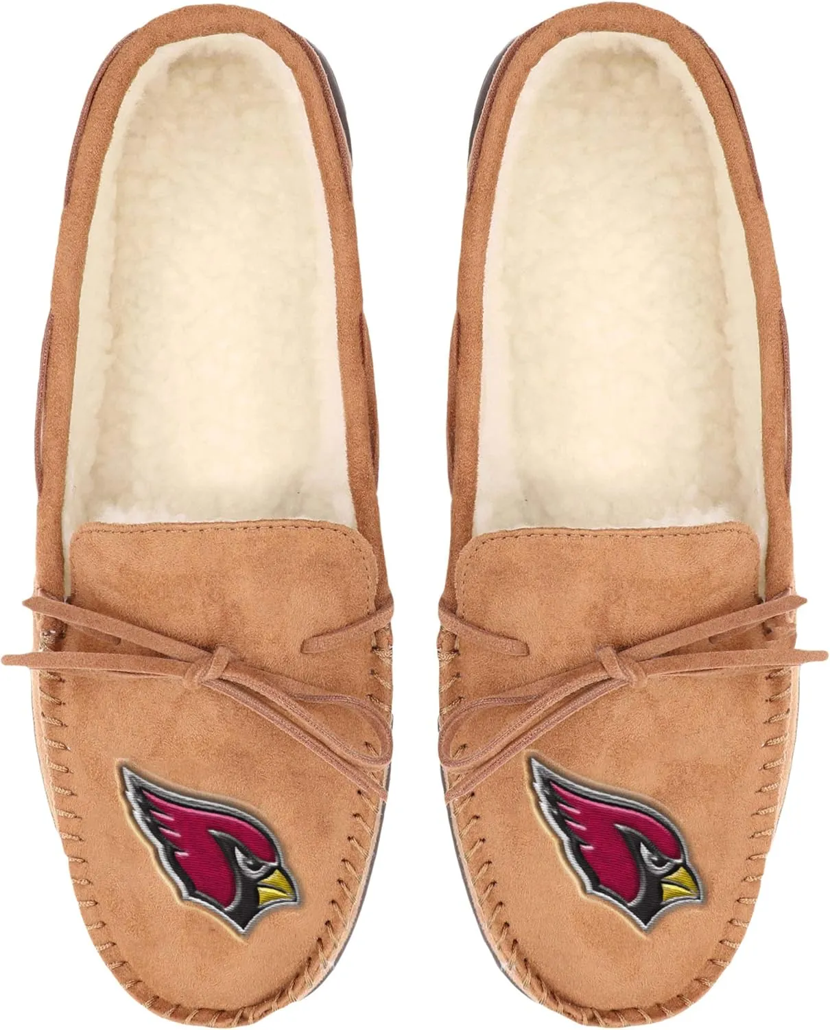 FOCO Men's NFL Football Team Logo Moccasin Slippers