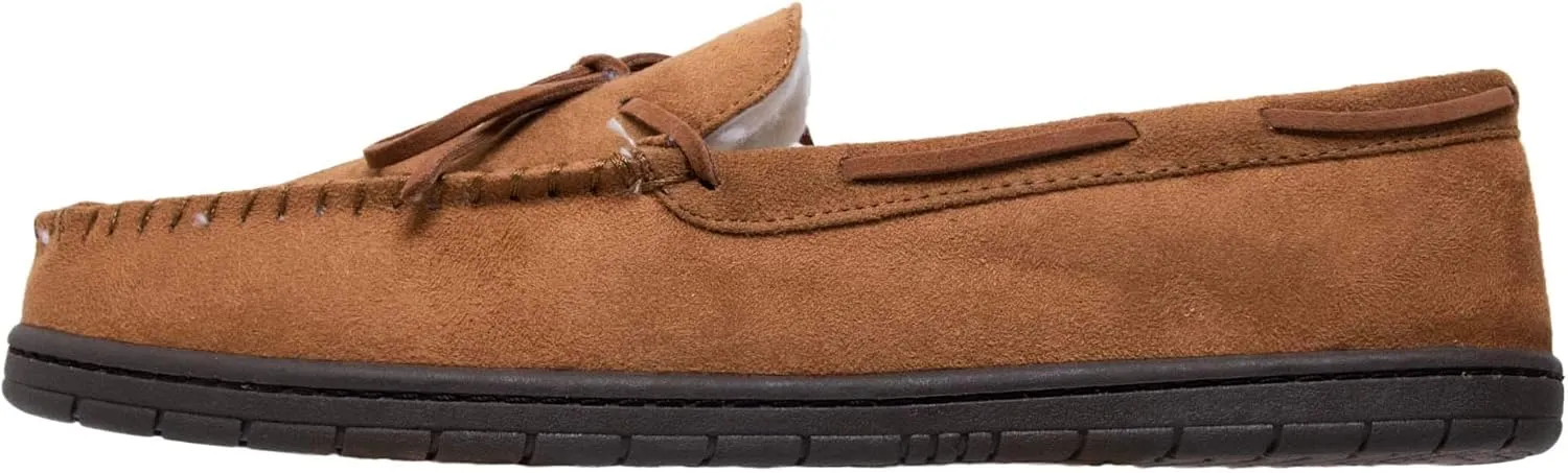 FOCO Men's NFL Football Team Logo Moccasin Slippers