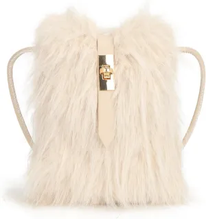 Furry Purse, Faux Fur Crossbody Bag Y2K Fluffy Bag Fuzzy Purses for Women