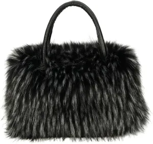 Furry Tote Bag for Women Fuzzy Faux Fur Large Tote Handbag Cute Soft Fluffy Purse Ladies Satchel