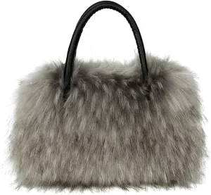 Furry Tote Bag for Women Fuzzy Faux Fur Large Tote Handbag Cute Soft Fluffy Purse Ladies Satchel