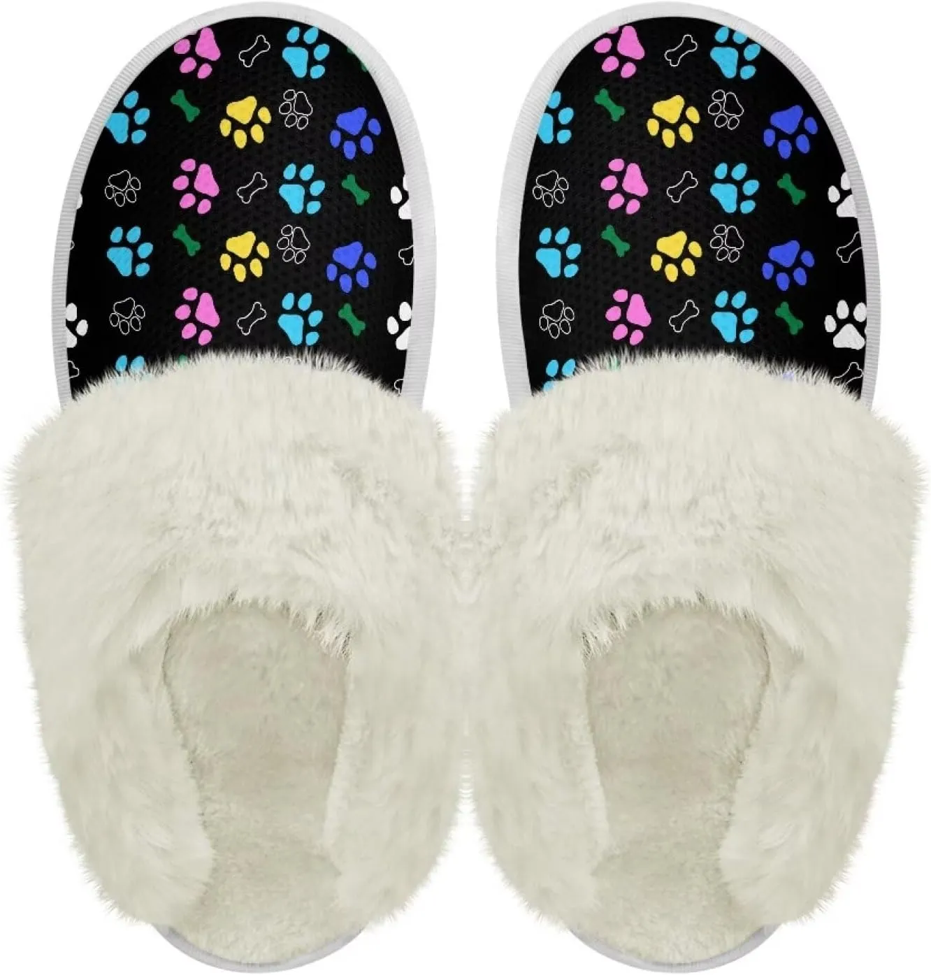 Fuzzy Slippers for Women Cozy Indoor Slippers for Women Fluffy Fur