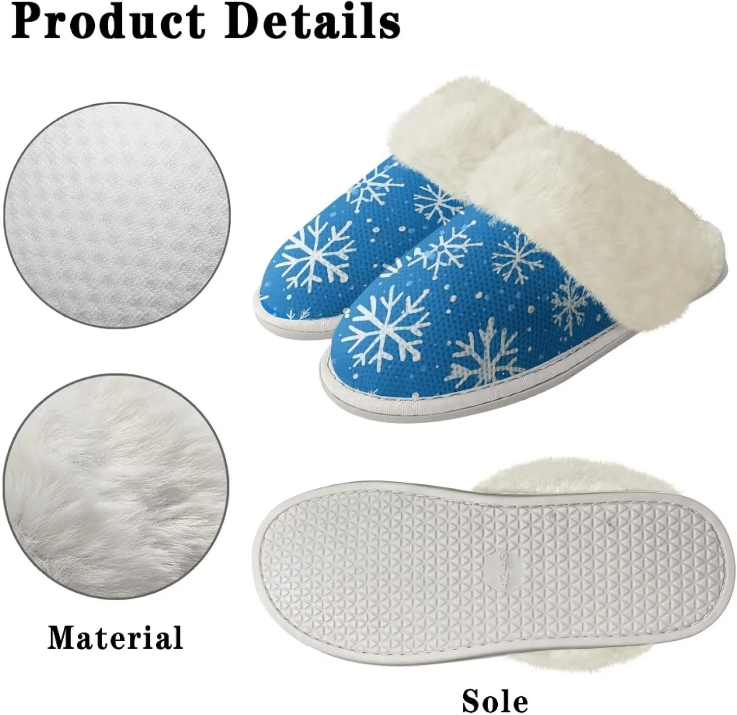 Fuzzy Slippers for Women Cozy Indoor Slippers for Women Fluffy Fur