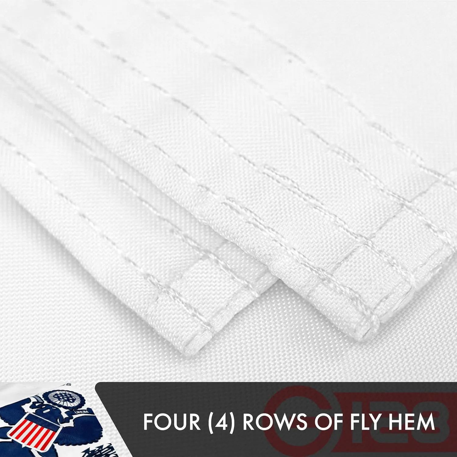 G128 US Coast Guard Flag | 3x5 Ft | Double ToughWeave Series Double Sided Embroidered 210D Polyester | Military Flag, Embroidered Design, Indoor/Outdoor, Brass Grommets, Heavy Duty, 3-ply