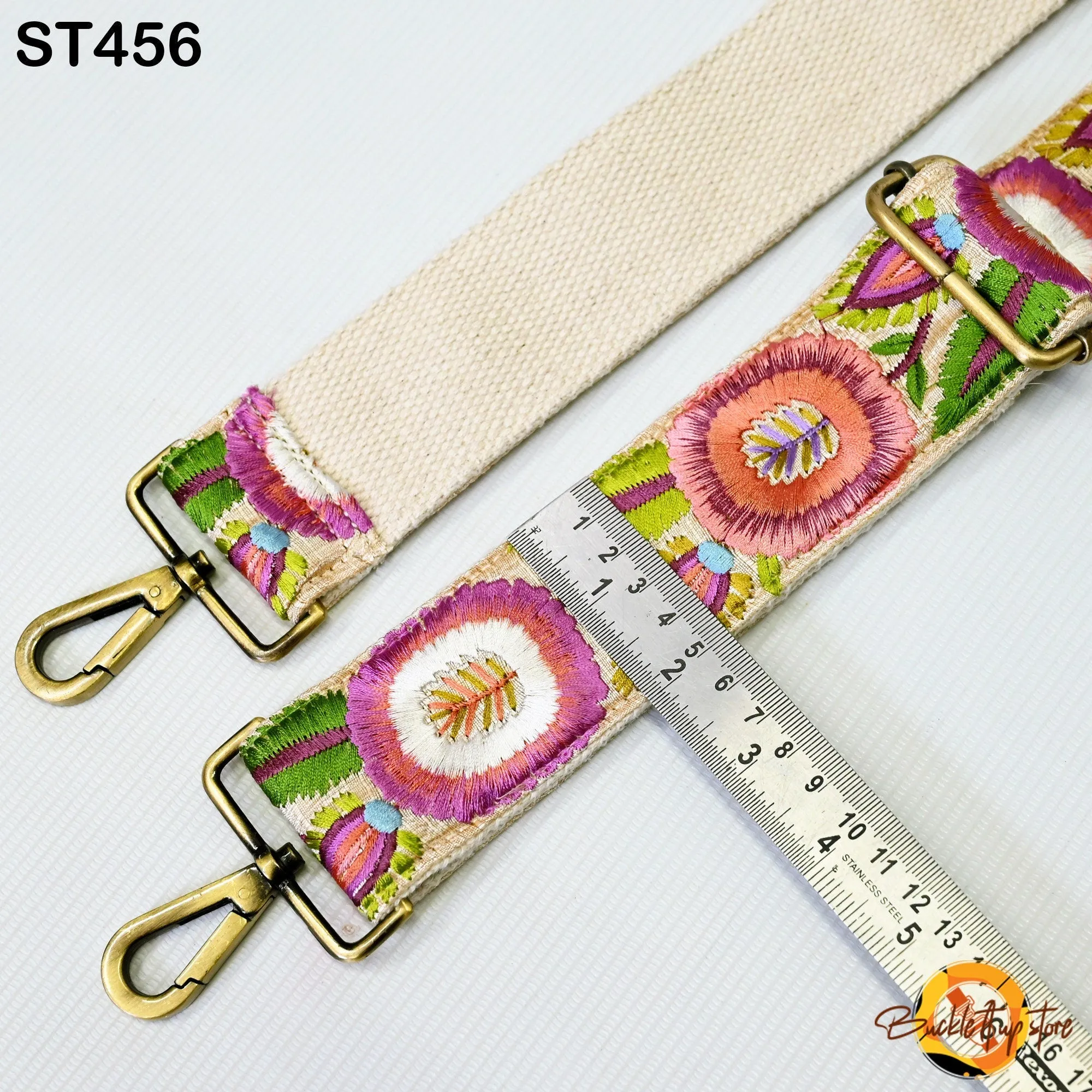 Gift Friend Crossbody Boho Sling Bag Strap for Purses Embroidery Adjustable Guitar Strap Replacement Handbag Strap Embroidered Camera Strap