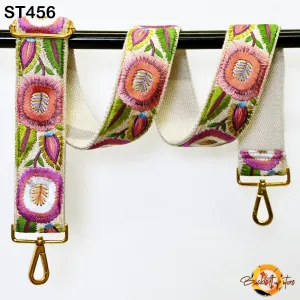 Gift Friend Crossbody Boho Sling Bag Strap for Purses Embroidery Adjustable Guitar Strap Replacement Handbag Strap Embroidered Camera Strap