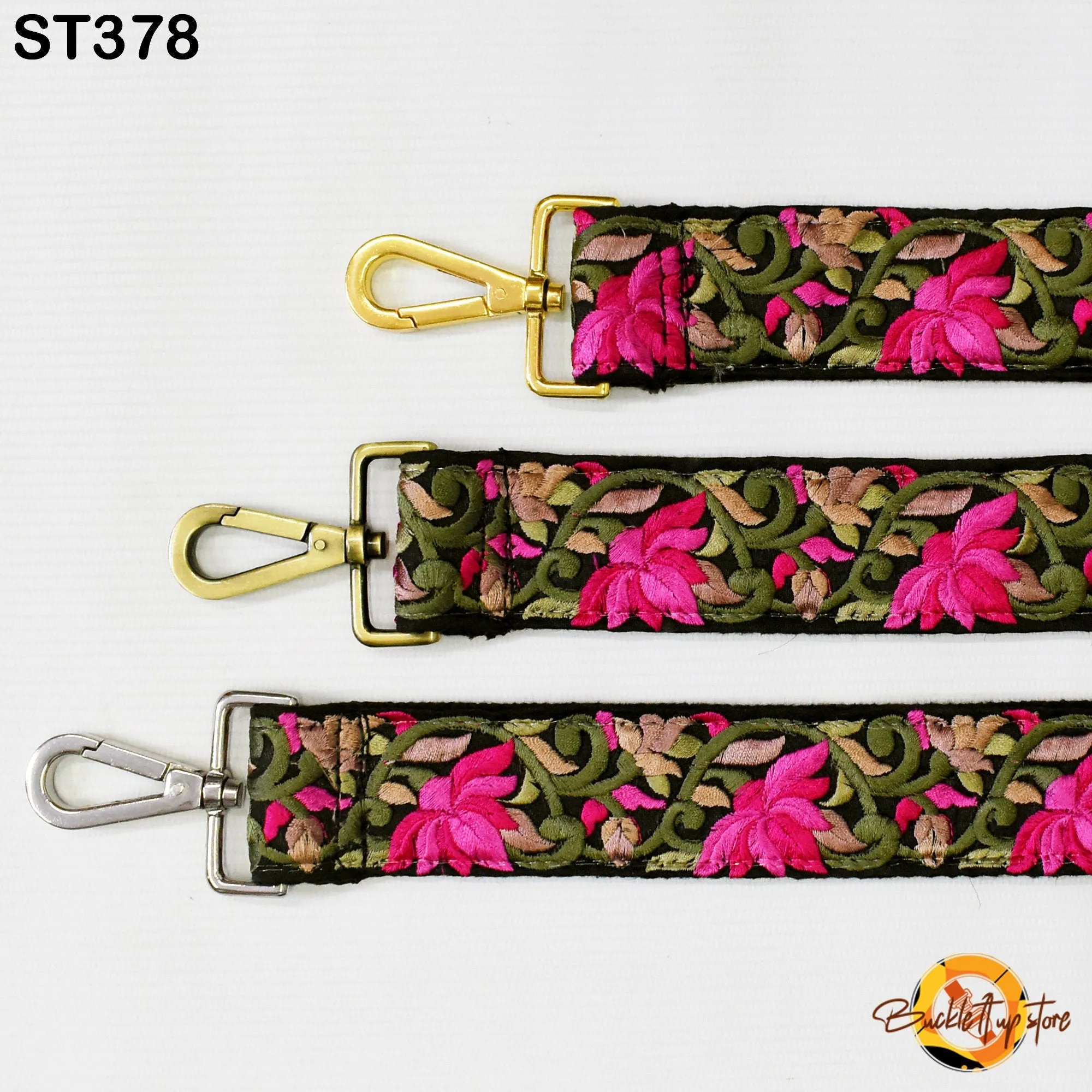 Gift Friend Embroidered Detachable Crossbody Strap for Purses Bags Embroidery Replacement Messenger Strap Boho Tote Handbag Strap Guitar