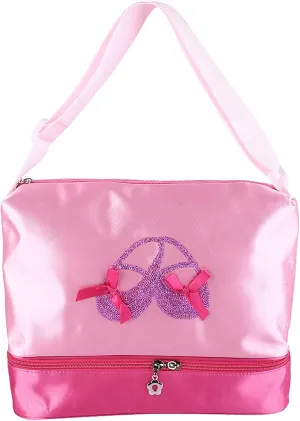 Girls Ballet Handbag Dance Bag for Sports Equipment Ballerina Kids Sequined Shoulder Duffle Bag