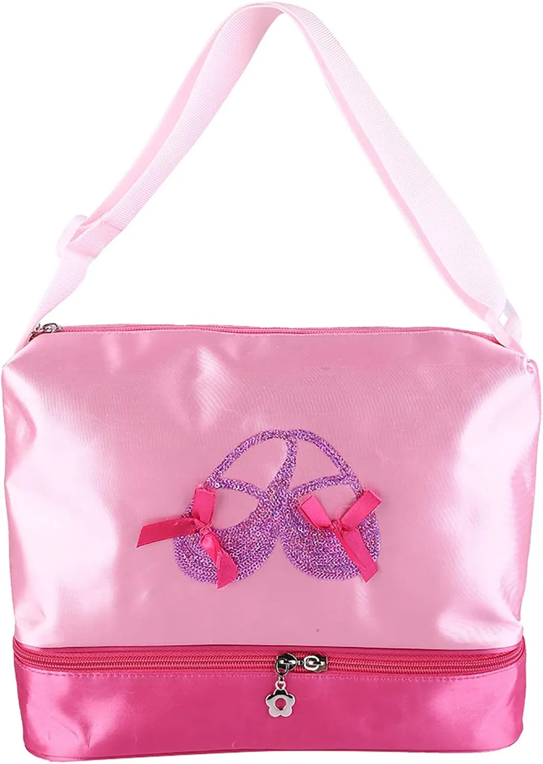 Girls Ballet Handbag Dance Bag for Sports Equipment Ballerina Kids Sequined Shoulder Duffle Bag