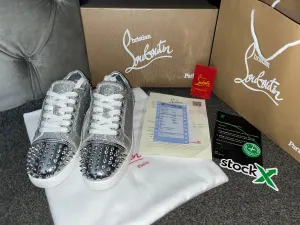 Glittery Studded Plain Trainers