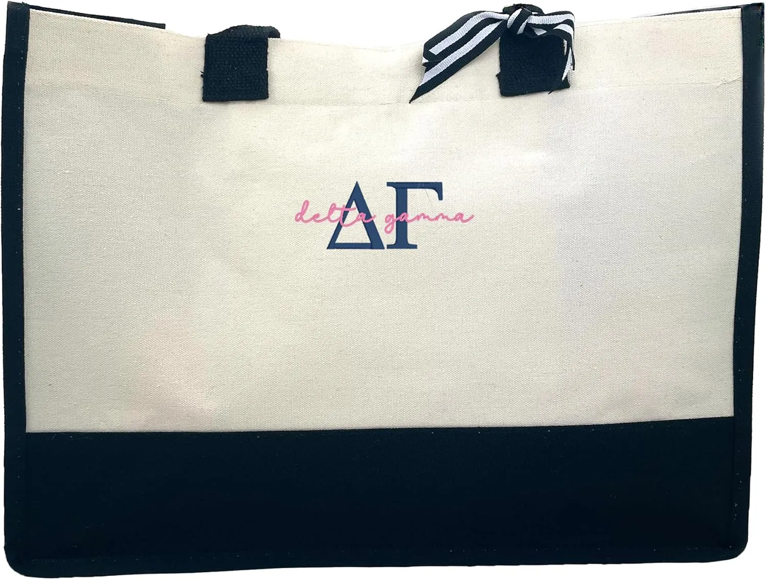 Go Greek Chic Embroidered Tote Bag