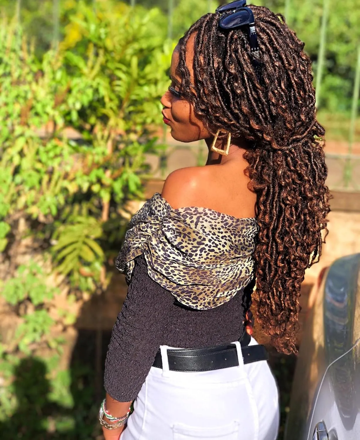 Goddess Locs Crochet Hair 14 Inch, 7 Packs Pre Looped Bohemian Faux Locs Crochet Hair For Black Women, Boho Style Synthetic Crochet Locs Braids (14 Inch, 7 Packs, T1B30)
