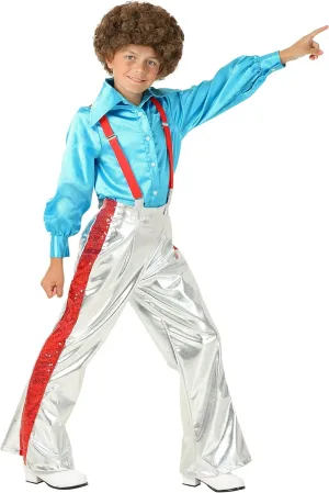 Groovy Disco Costume | Dress Up Clothes For Kids With Shimmering Details | Funky 70s Halloween Outfit