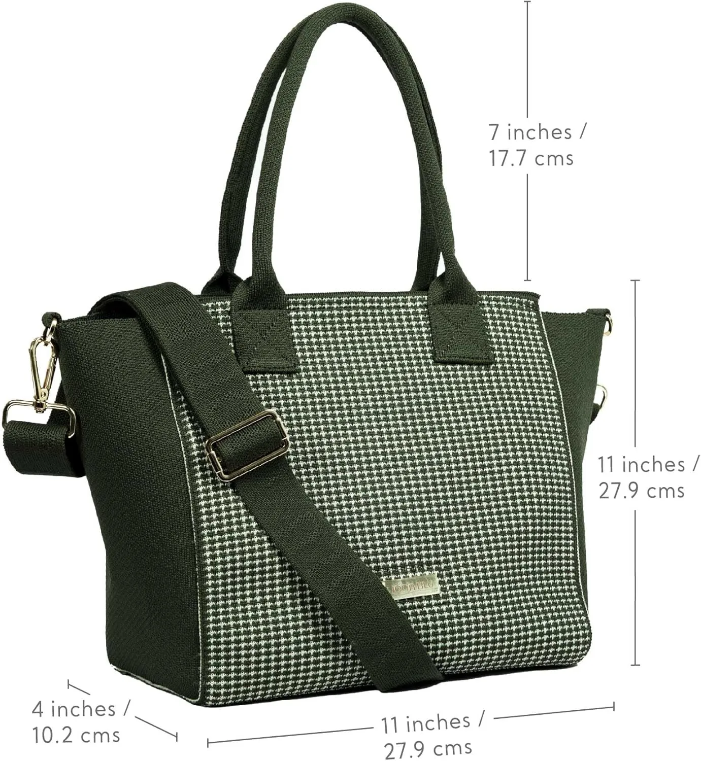 Handbag for Women & Girls | Stylish and spacious bag with premium metal fittings and crossbody strap.