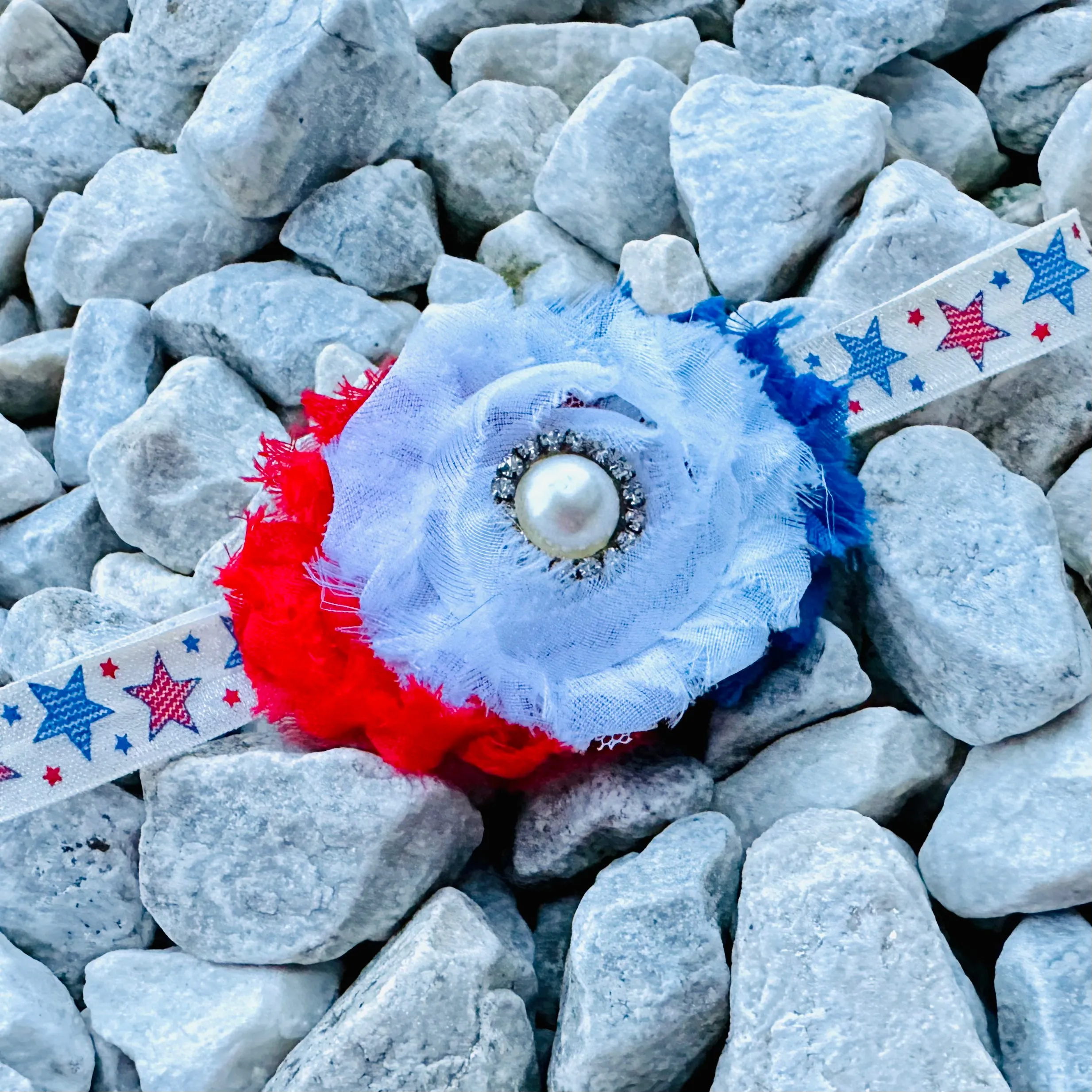 Headband Bow 4.5" Baby Girls Hair Accessory American Patriotic USA