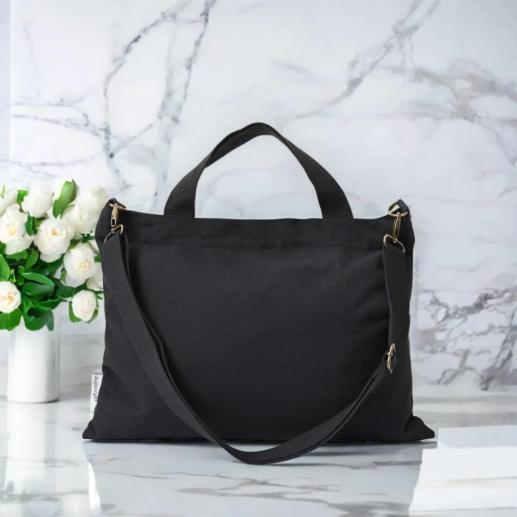 Heavy Duty Canvas Shoulder Crossbody Bag Working Briefcase Laptop Satchel Multi Purpose Casual Tote