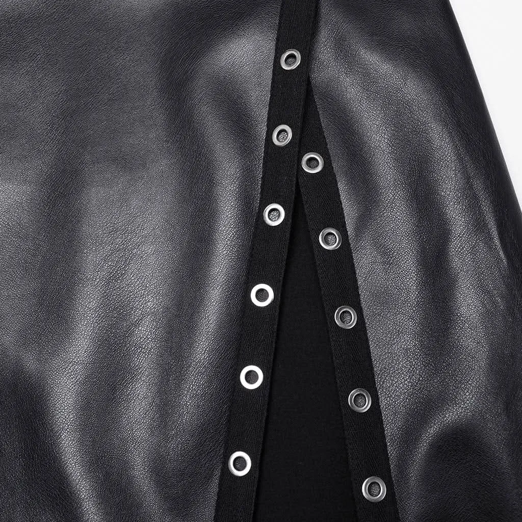 Hexmor Faux Leather Skirt