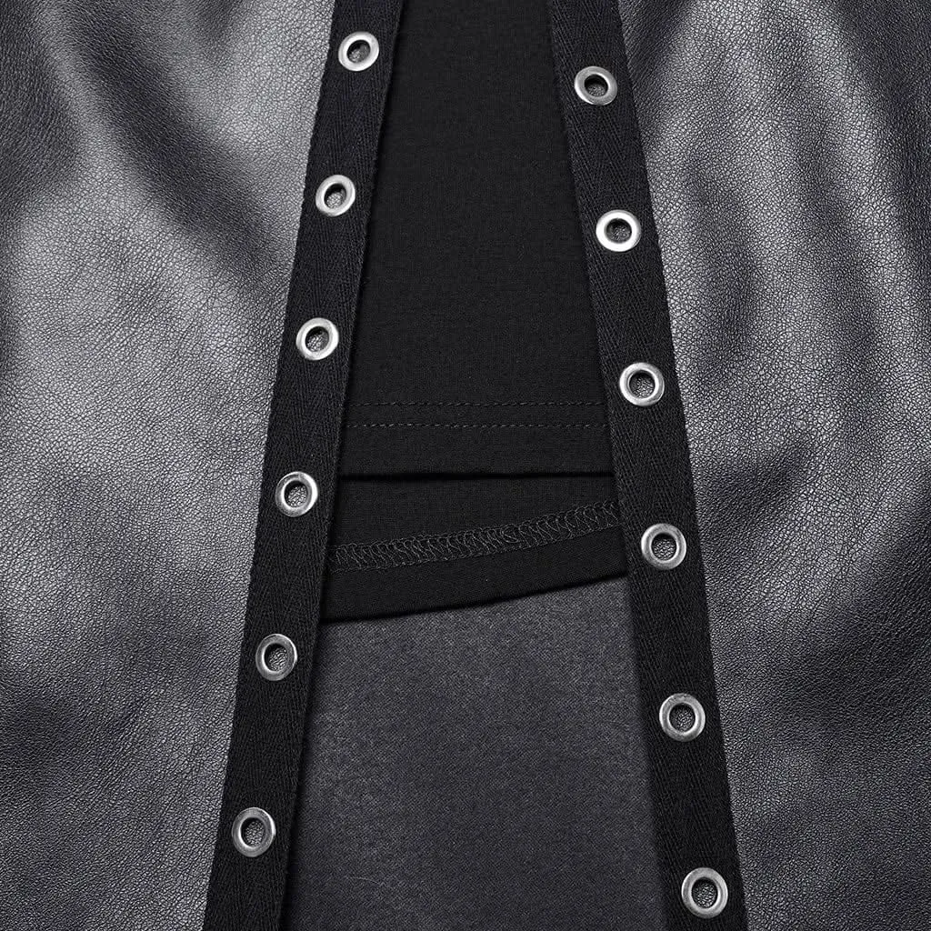 Hexmor Faux Leather Skirt