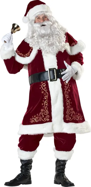 Incharacter Costumes, LLC Jolly Flocked Velvet Coat